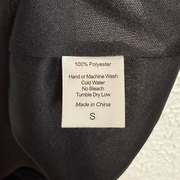 Lucy in the Sky Glitter Velvet Bodycon Dress in Black Size Small - Picture 7 of 7